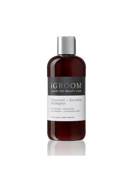 iGROOM Charcoal + Keratin Shampoo